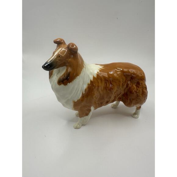 Beswick "Lochinvar of Lady Park" Porcelain Red White Collie Figurine #1791 - Picture 2 of 11